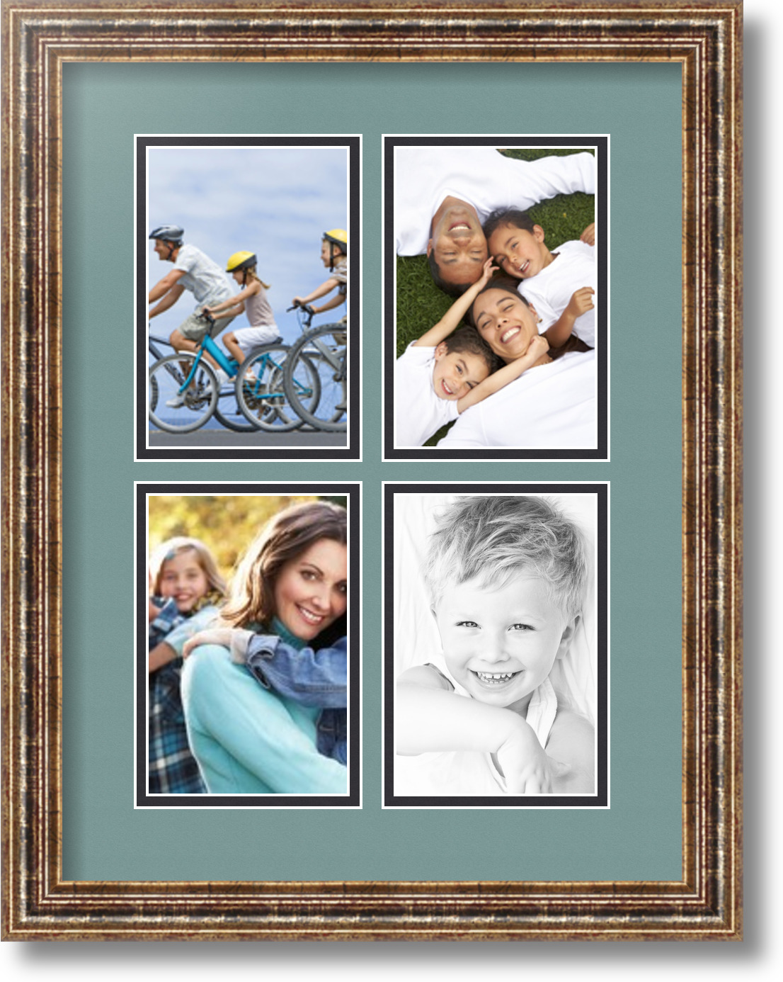 ArtToFrames Collage Double Mat with 4 4x6 Openings Frame in 2 eBay