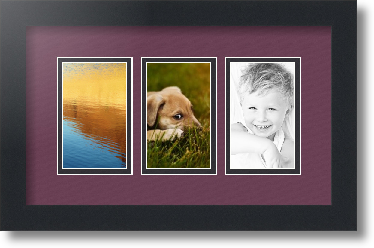 Arttoframes Collage Mat Picture Photo Frame 3 3x5 Openings In Arttoframes Collage Mat Picture Photo Frame 3 3x5