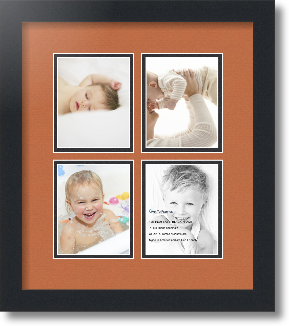 Arttoframes Collage Mat Picture Photo Frame - 4 4x5