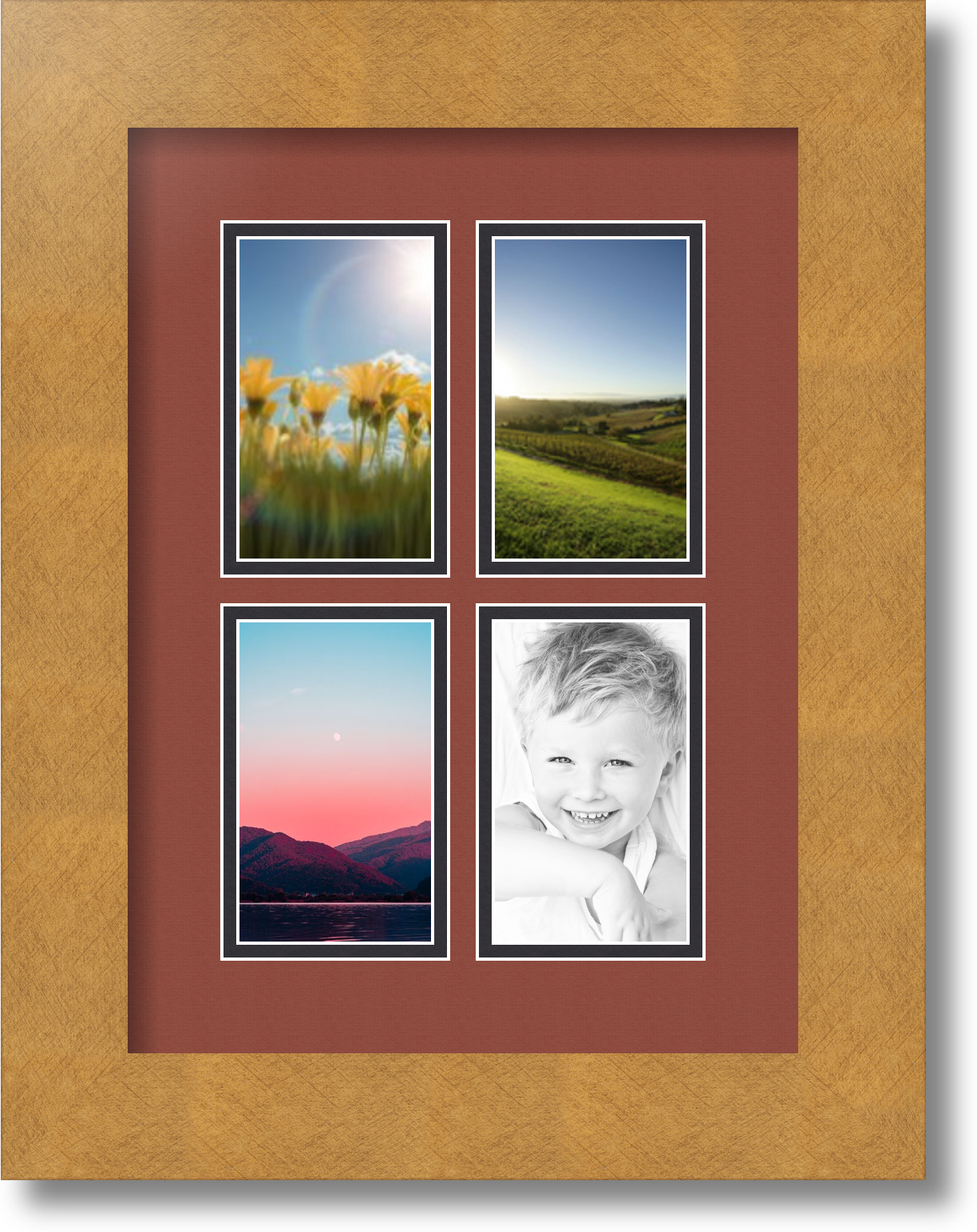 Arttoframes Collage Mat Picture Photo Frame 4 3x5 Openings In Arttoframes Collage Mat Picture Photo Frame 4 3x5