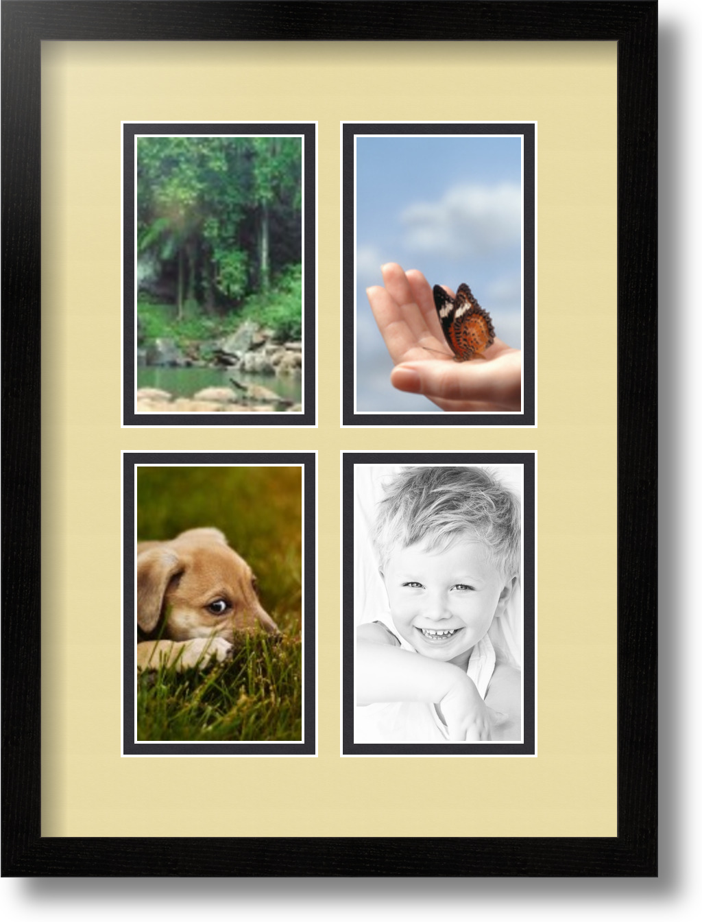 Arttoframes Collage Mat Picture Photo Frame With 4 3x5 Openings In Arttoframes Collage Mat Picture Photo Frame With 4
