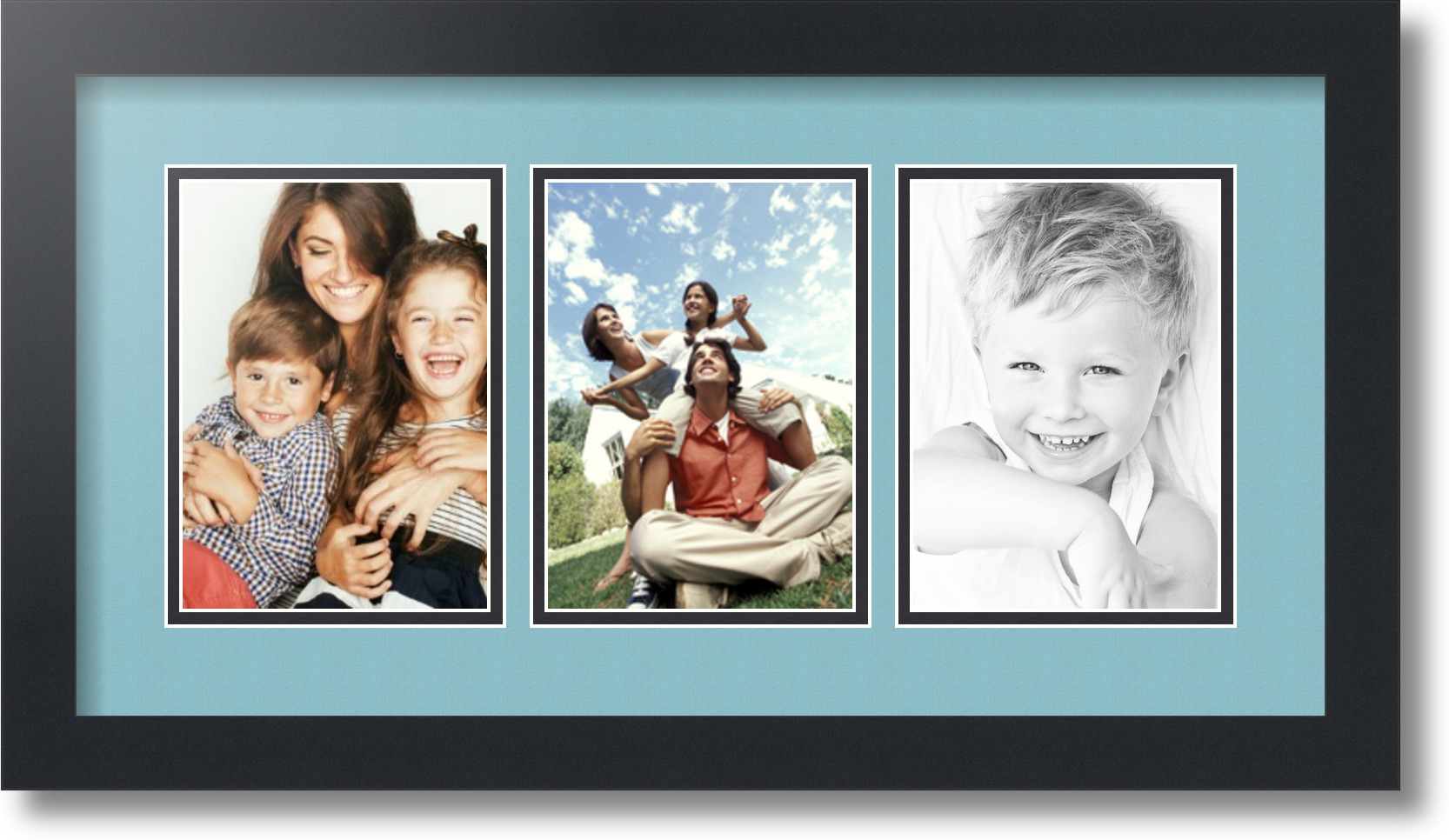 ArtToFrames Collage Mat Picture Photo Frame - 3 5x7